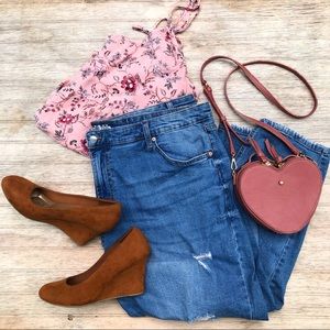 Wild Fable Plus Size ripped high rise mom jeans